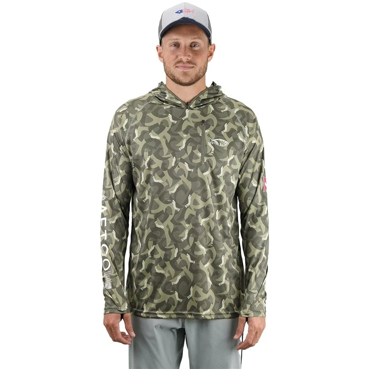 Camo Fishing Hoodies Performance Shirt