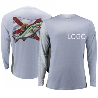 Snook Florida Flag Long Sleeve Fishing Shirt